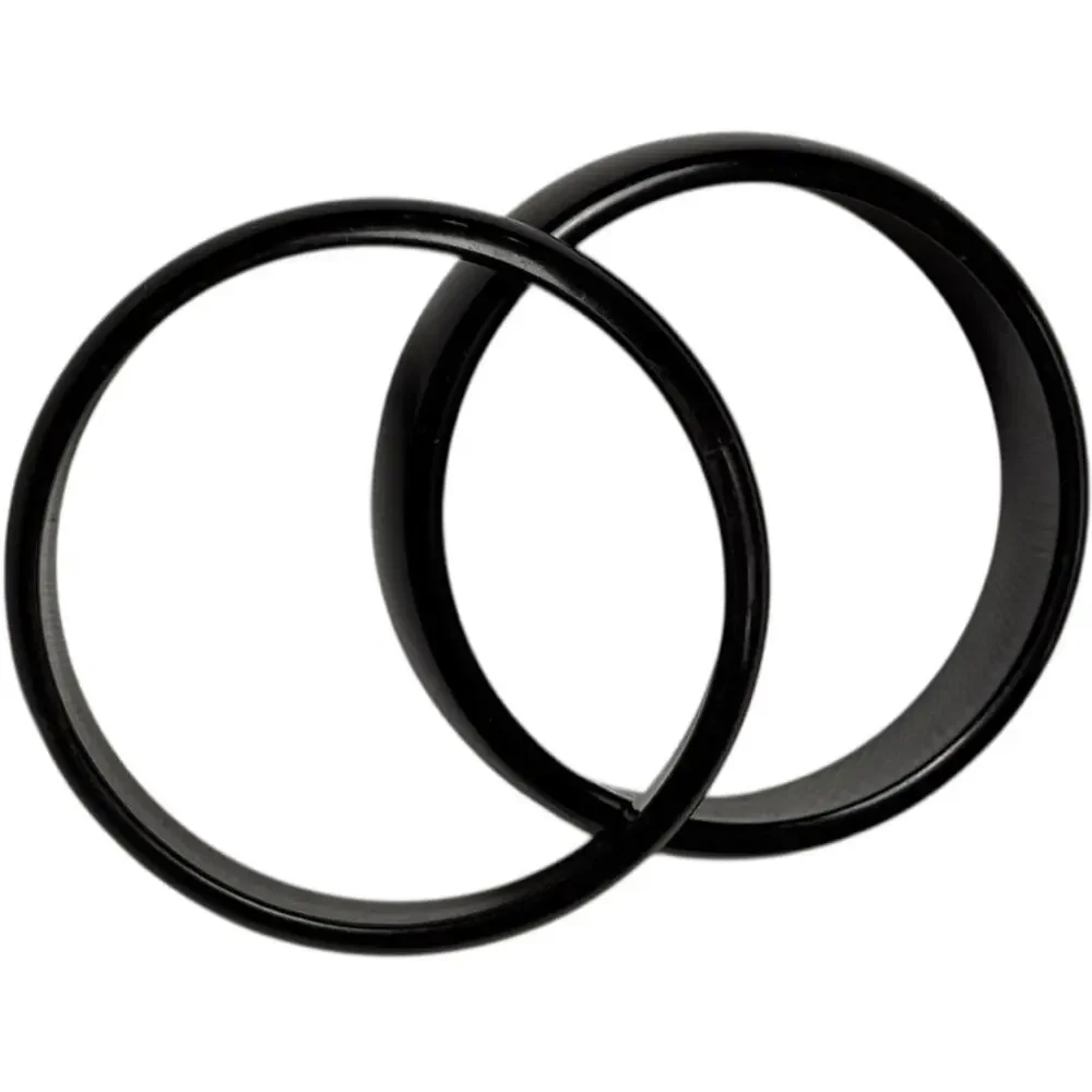 Black Circular Fashion Statement Bangle Bracelets